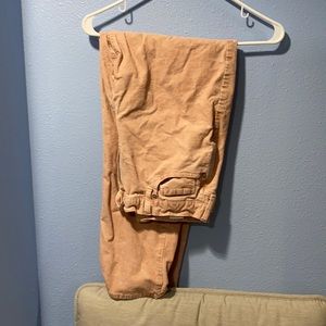 Pink corduroy mom jeans